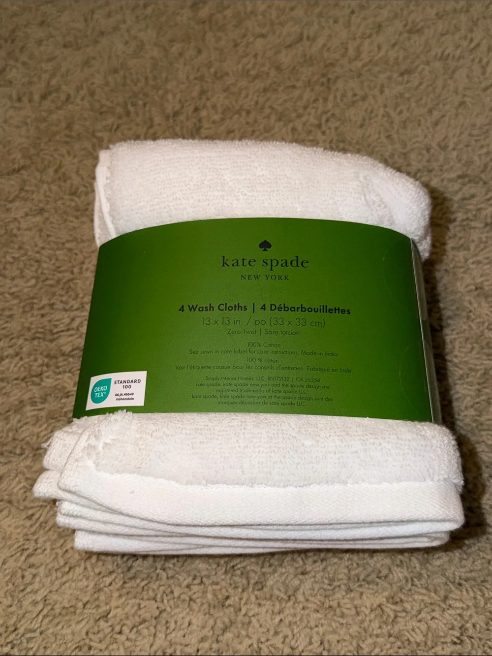 kate spade White Bathroom Linen Set